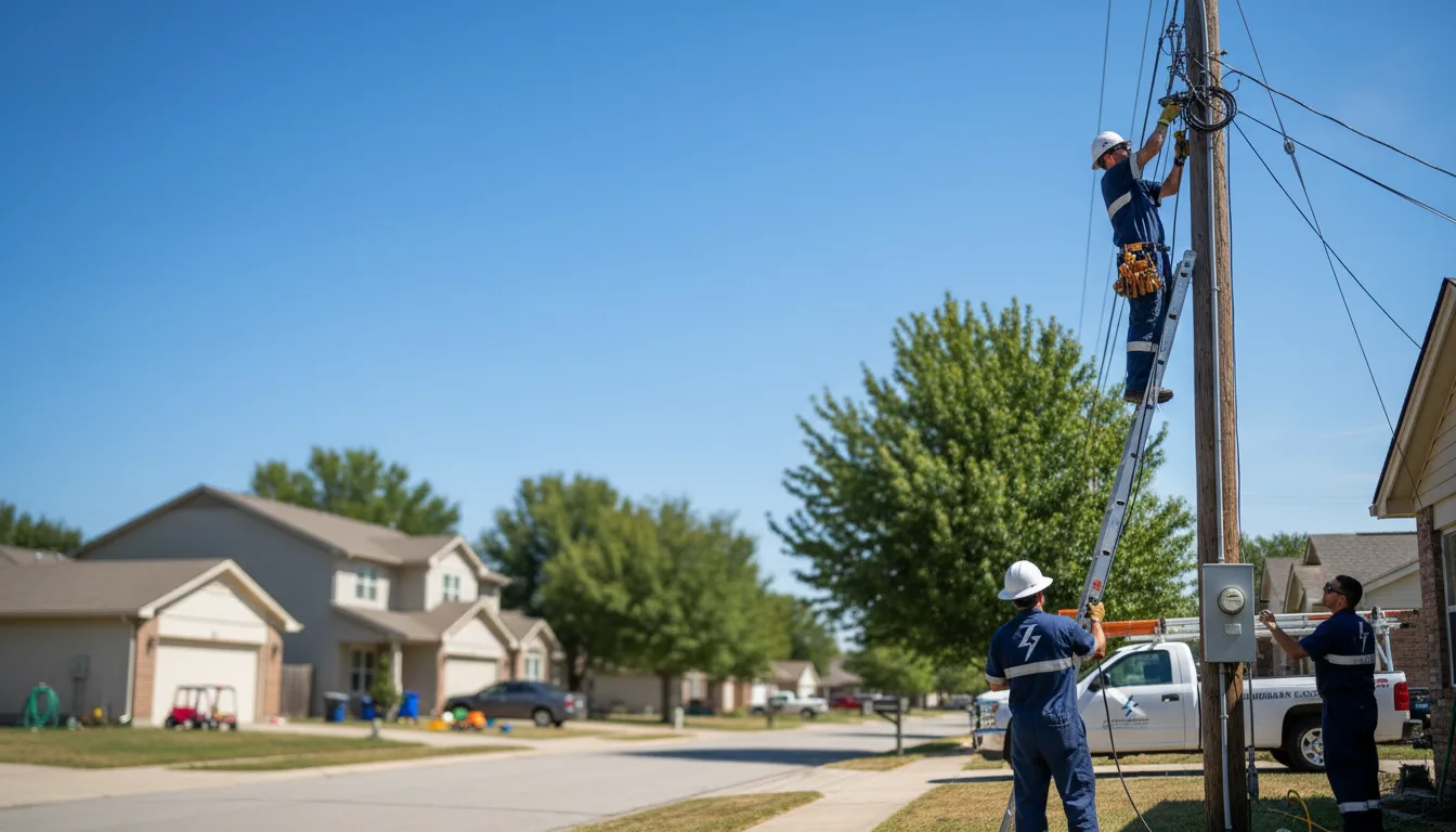 Residential electrician providing installation services in Warren, ME